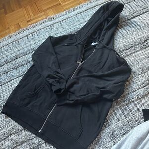 H&M Black Zip Up Hoodie